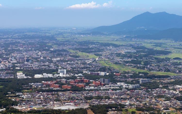 研究学園空撮