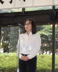 卒業生代表挨拶:河西さん