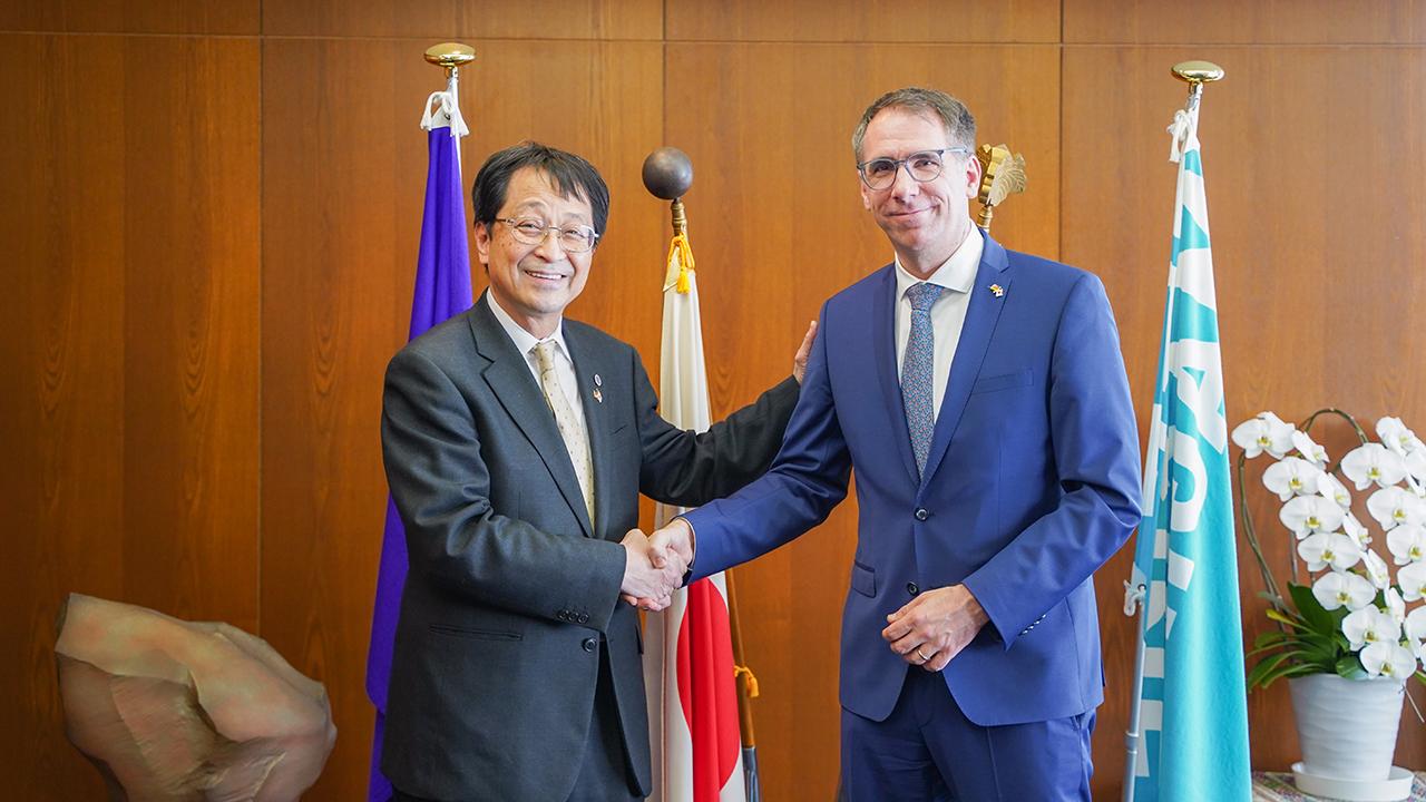 永田学長との懇談