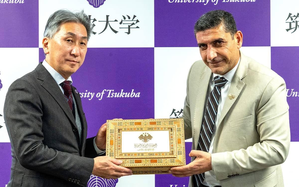 President and Vice President of Syria's Directorate-General of Antiquities and Museums Visit University of Tsukuba