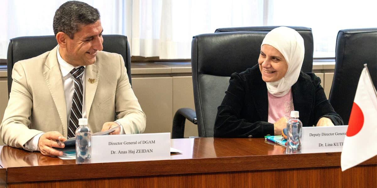 President and Vice President of Syria's Directorate-General of Antiquities and Museums Visit University of Tsukuba